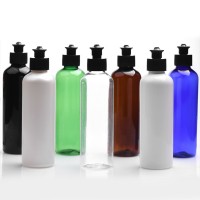 1L PET plastic empty floor cleaner bottles container Boston round green pull tab bottles for Dishwashing liquid soap cleaning