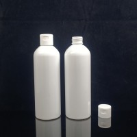 White 250ml 300ml 350ml PE PC HDPE Plastic Shampoo Cosmetics Bottle Set with disc cap