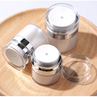 Recycled Empty Airless Pump Bottle Jar 15g 30g 50g100g cosmetic Face Eye Cream Double Wall Container White Skin Care Packaging