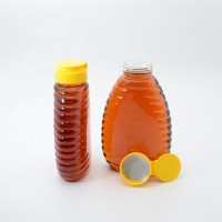 200g 250g 450g Queen line PET Plastic Oval Queen Honey Bottle Squeeze sauce bottles