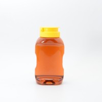 360g 12OZ Sauce Bottle Ketchup/Mayo Extrusion PET Transparent Silicone Plastic Chilli BBQ Squeeze Bottle with Black Flip Top Cap
