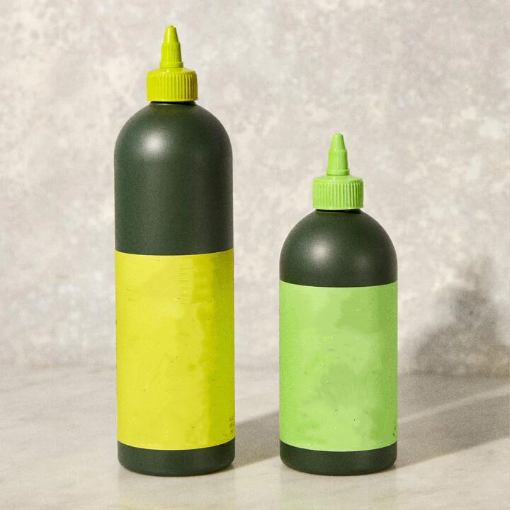 Hair Oil Applicator Dropper Packaging Label 100ml 150ml 250ml Olive Oil Squeeze Bottle with Twist Top