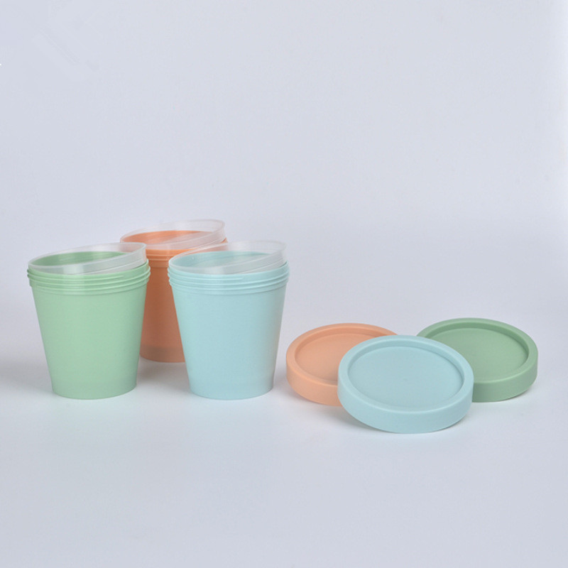 Custom 200g Unique Body Butter Jar Ice Cream Cup 200 gm Jar for Body Butter Packaging Containers 200ml Body Butter Wide Jar