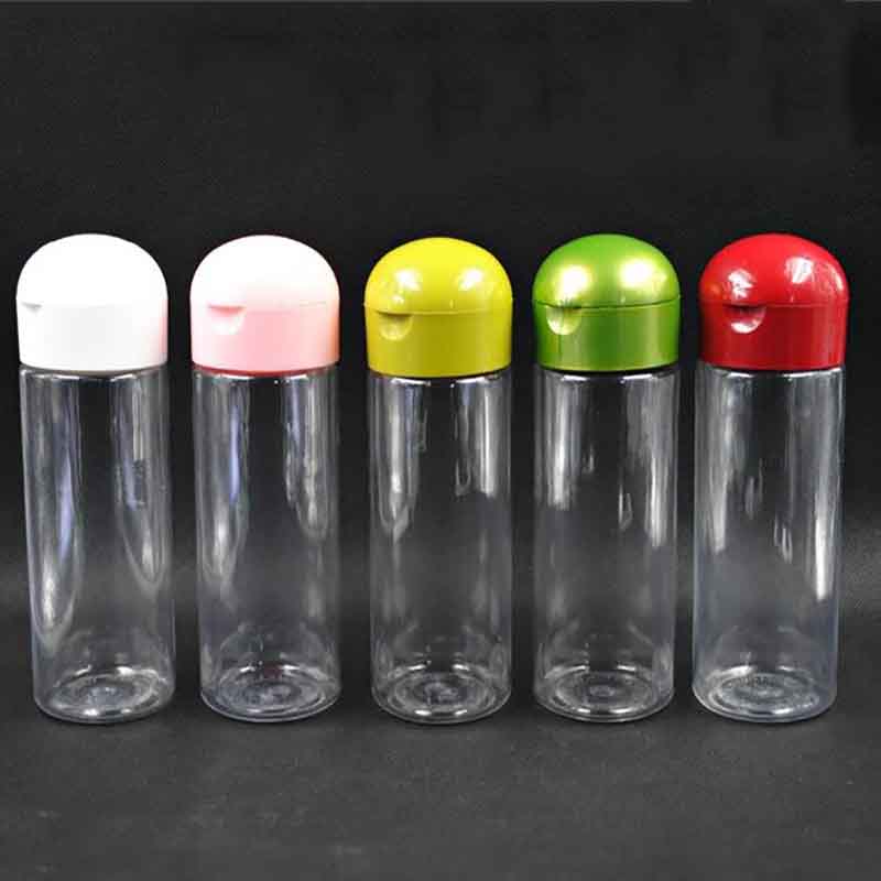 Clear Flip Lid Bottle Customized Cosmetic Toner Bottle 100ml 150ml 200ml 250ml PET Face Toner Packaging Bottles