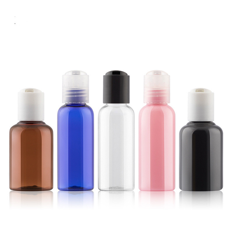 Luxury 50ml 60 ml 100 ml 120ml 150 ml 200 ml 4oz Clear PET Twist Top Cap Applicator Mini Squeeze Bottles for Hair Oil Packaging