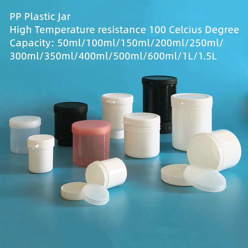 Custom Empty Sugar Wax Jar for Hair Removal Cream Gel Slime Container High Temperature Resistant PP Plastic Makeup Remover Jar