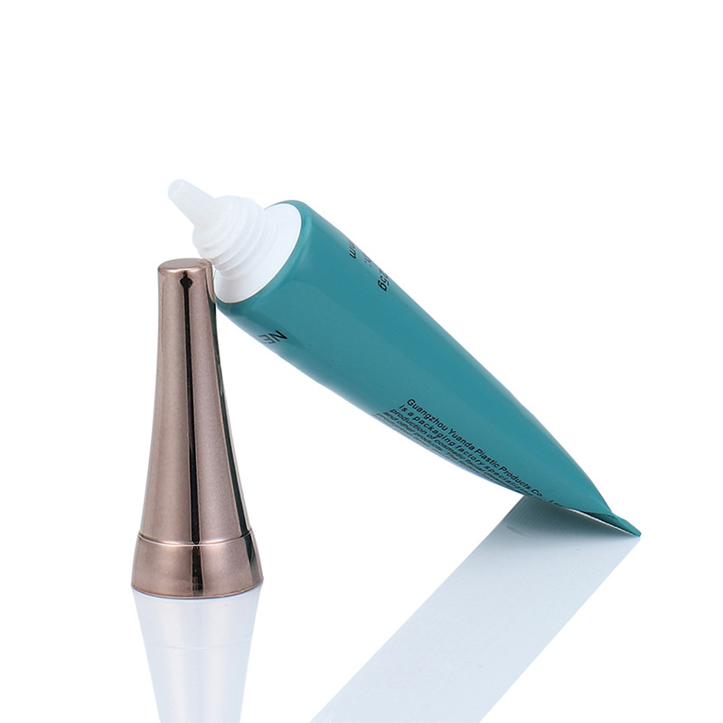 15ml 30ml Rose Gold Lip Gloss Tube 10ml with Metal Applicator Lip Balm Matte cream cosmetic Packaging plastic eye cream tube