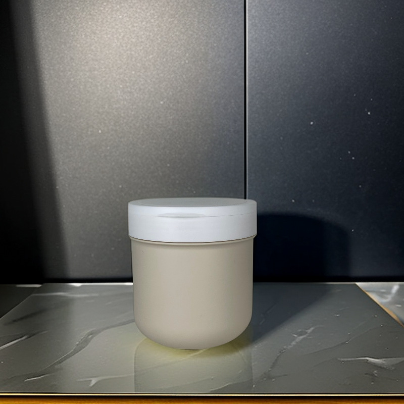 300g 400g Clamshell Scrub Jars plastic body scrub container PET hair cream jar with flip top cap
