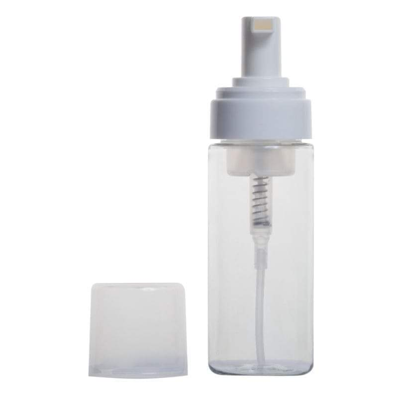 Empty Plastic Foam Pump Bottle  120ml 150ml 200ml clear white blue PET facial cleanser mousse 60ml plastic bottle