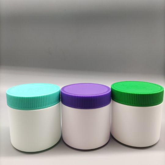 Plastic Jar Bucket Container 200ml 300ml 500ml Food Grade PET PP PE White Jar Protein Powder Bucket customized logo and color