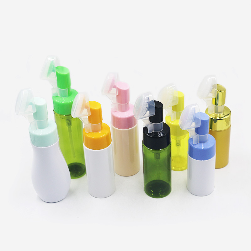 Custom shape foam pump bottle square foam pump bottle 50 ml clear foaming soap pump dispensers 100ml 120ml 150ml 250ml 300ml