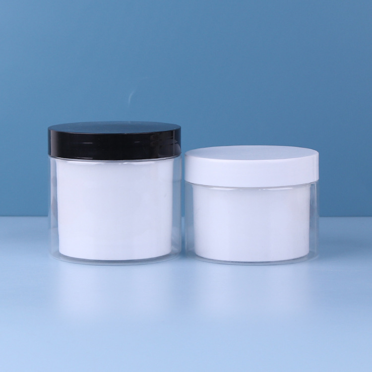 Wholesale 30g 50g 80g 100g 200g 300g 500g Round Clear Double Wall Jar Cosmetics Cream Packaging with Lids