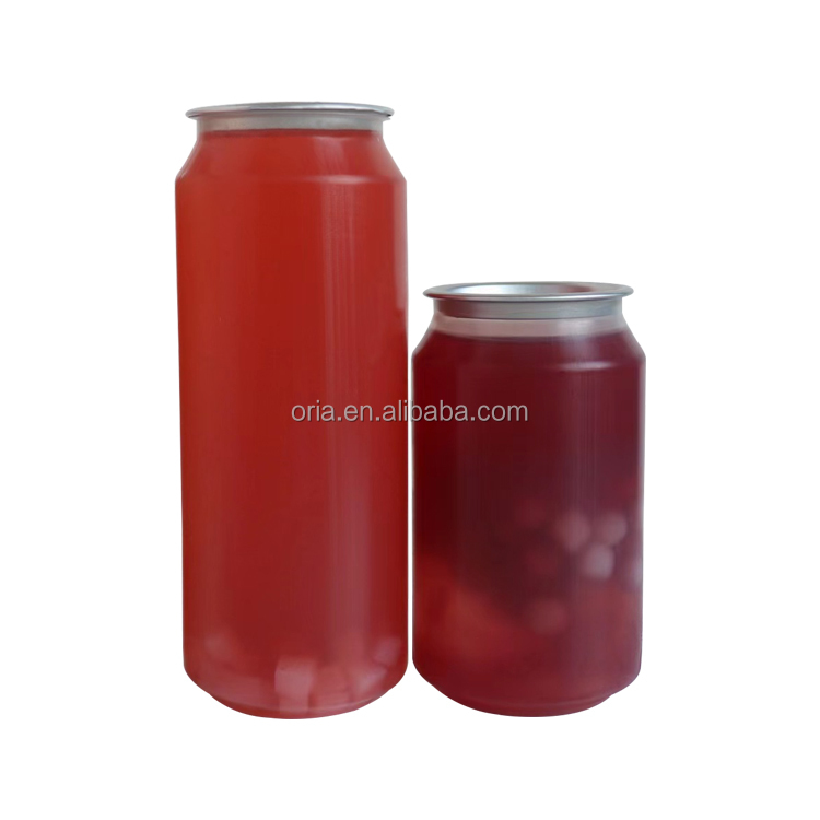 Popular Transparent PET Pull-ring Can Soft Drink Can for Soda Carbonate Beverages