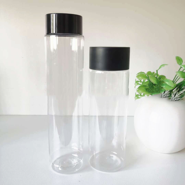 Factory wholesale bulk 300ml 500ml 1000ml 1 Litre Voss Style Plastic Bottle for juice beverage coffee tea drinks