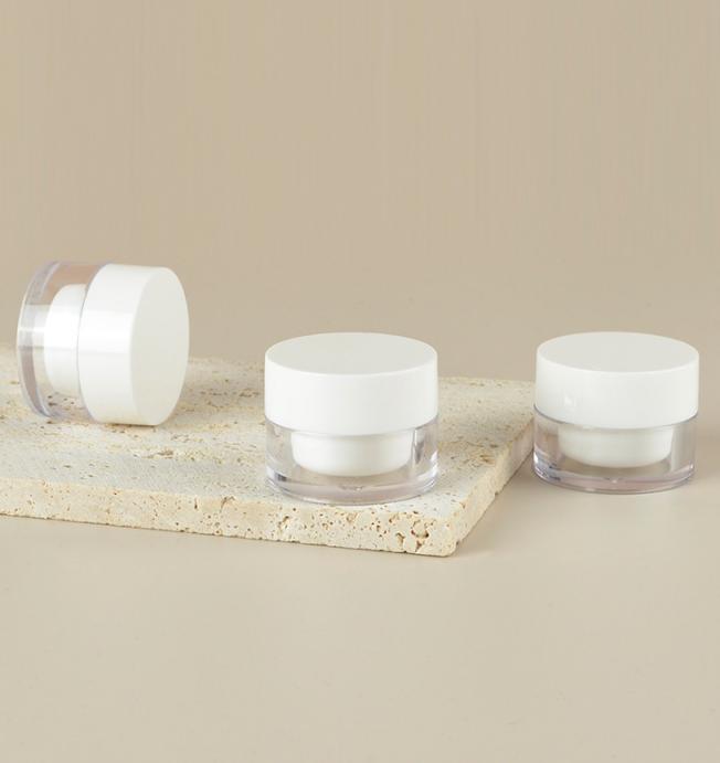 5g 10g 15g Acrylic Face Cream Jar Eye Serum Box Liquid Foundation Bottle Cosmetic packaging box trial sample bottle