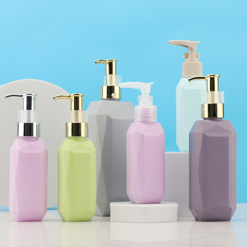 100ml 200ml 400ml Unique Shaped Plastic Cosmetic Packaging Empty Body Lotion Shampoo Bottle