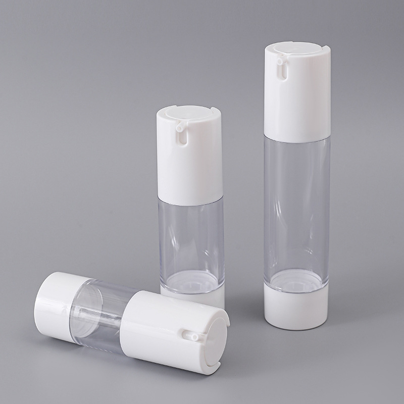 Manufacturer Supply Plastic Lotion Cream Bottle Refillable Airless Bottle With Lock Pump for Cosmetic Package 30ml 50ml