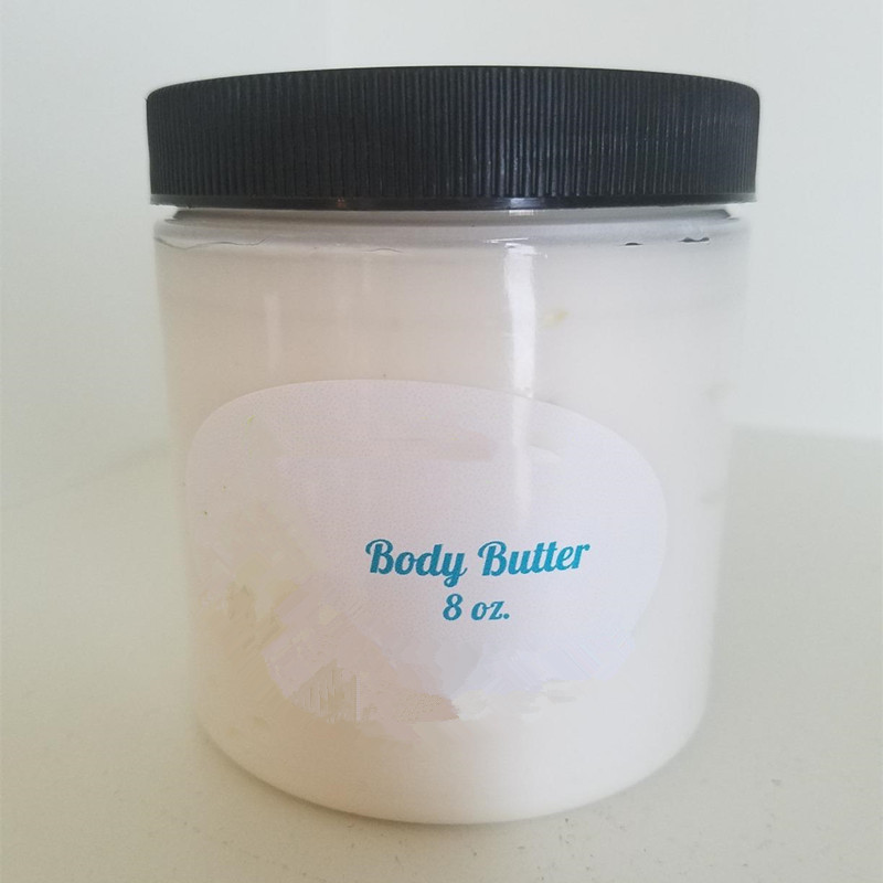 Good quality 8oz 16oz plastic jars containers with custom labels stickers for storage creams body products sugar or salt scrubs