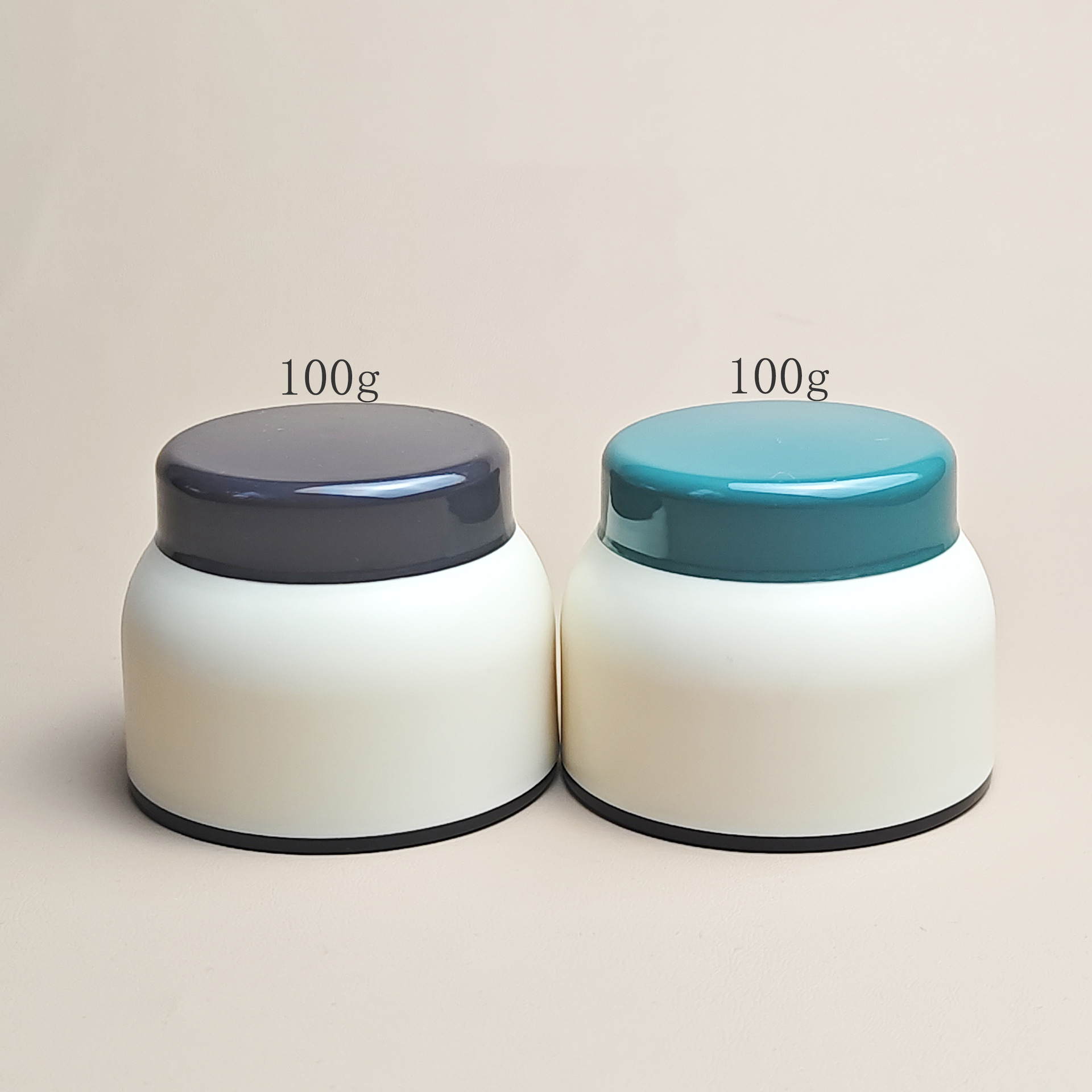 Color 100g Goat Milk Cream Jar Cosmetics Lotion bottle 30g 50g Baby cream jar Double Wall PP Plastic Wide Mouth Jars with lids