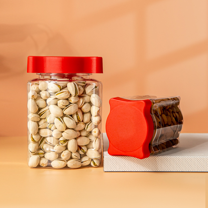 Factory Food Grade PET PP PE Container Plastic Jars For Butter Honey Jams snack cookies 50g 100g 200g With Screw Top Lid