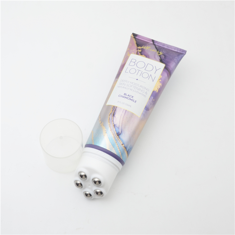 Massage Cream Tube 100ml 150ml 200ml 300ml Body Massage Lotion Roller Tube Cosmetic Packaging Tube with 5 Roller Ball Applicator