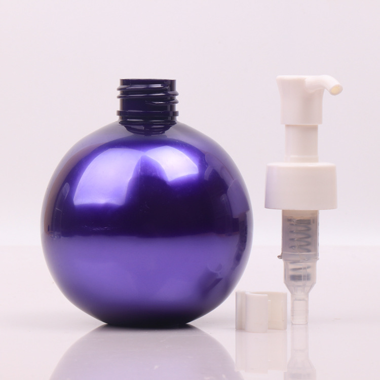 100ml 150ml 250ml 300ml cute round shape shampoo bottle plastic pump bottles Light bulb lotion bottles