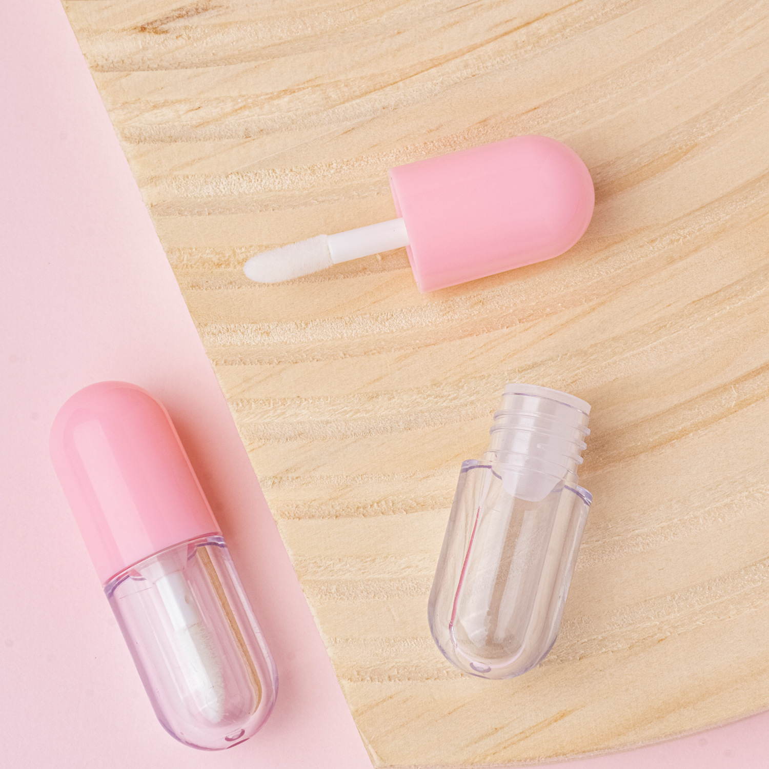 1g 2g3g Small Mini Plastic Capsule Shaped Plastic Lip Gloss Bottle Lip Stick Containers Lip Oil Tubes