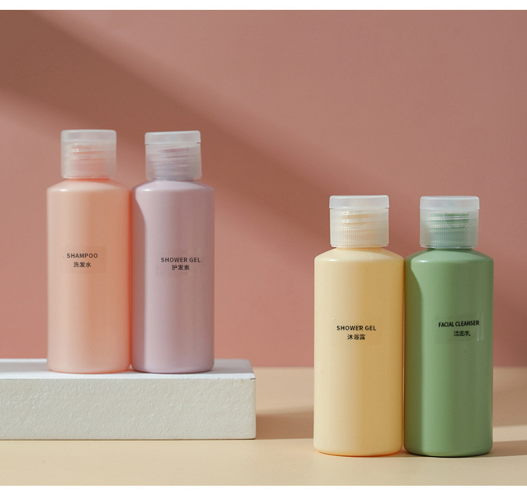 50ml 80ml Travel Size Lotion Shampoo Squeeze Bottles Flip Cap Body Wash Bottles Pump Dispenser Moisturizing Water Spray Bottle
