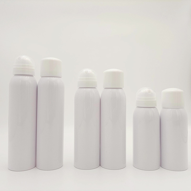 Customize 120ml 150ml 180ml  Sunscreen Round Shoulder Plastic Cosmetic Toner Snap On Spray Sub-bottling Bottle