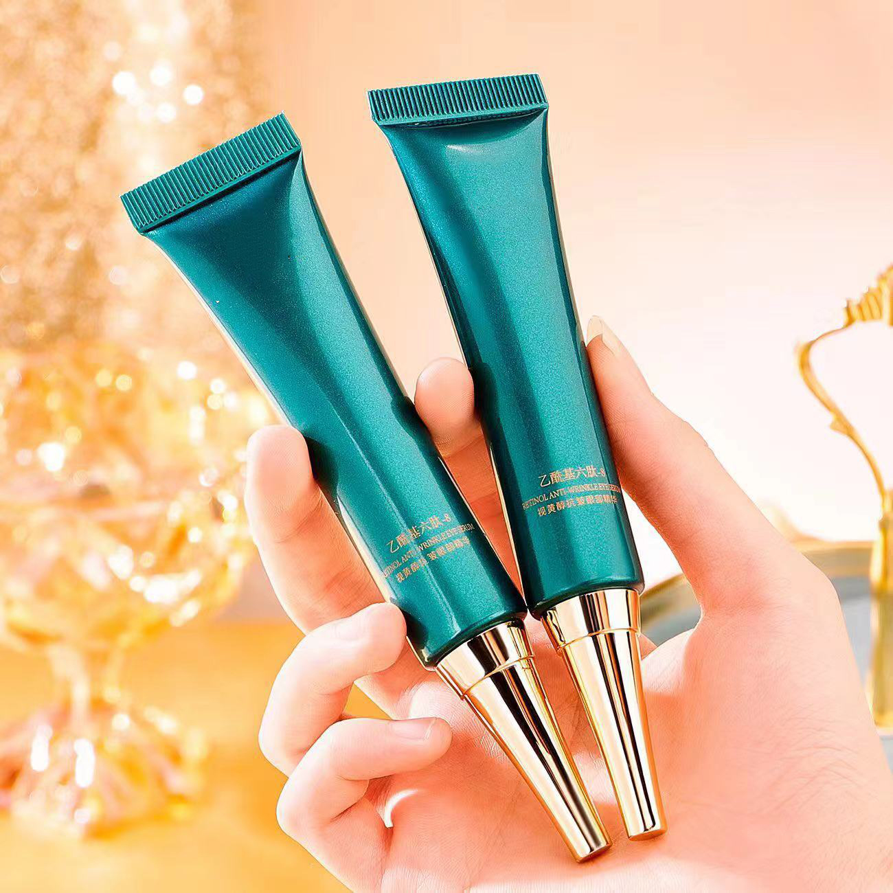 15ml 30ml Rose Gold Lip Gloss Tube 10ml with Metal Applicator Lip Balm Matte cream cosmetic Packaging plastic eye cream tube