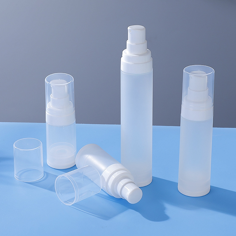 Frosted Clear 15ml 30ml 50ml Plastic PP Airless Pump Bottle Face Lotion Eye Serum Vacuum Bottle