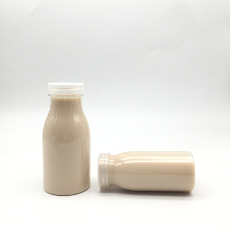 Wholesale 200ml 300ml Empty Disposable Greek Yogurt Container Plastic Yogurt Drink Bottle Milk Storage Container Bottle With Lid
