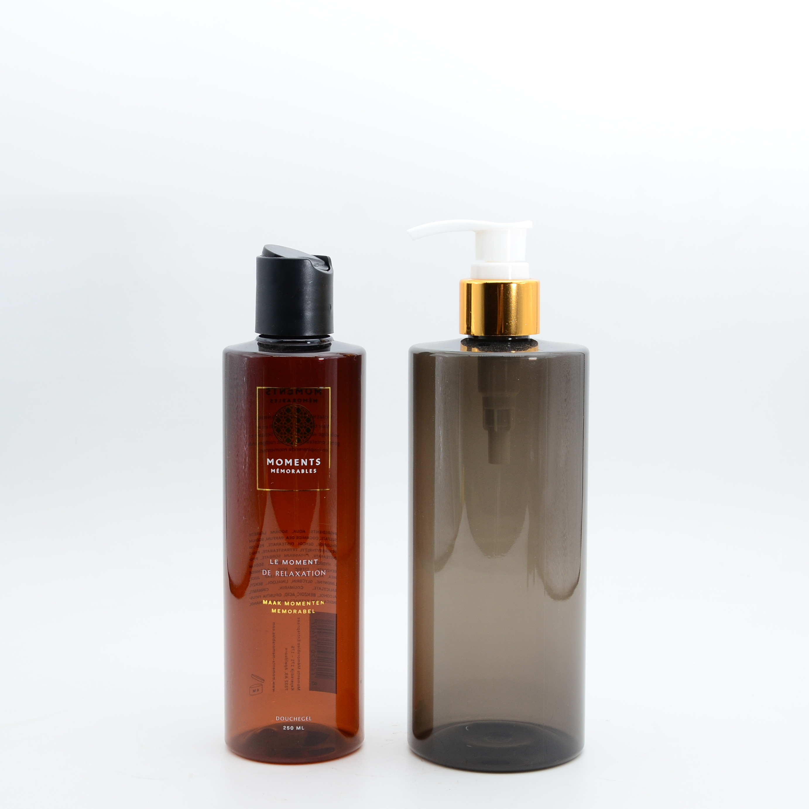 Plastic Toners customized package cosmetic packaging bottle with insert cap and screw cap 15ml 30ml 100ml 200ml