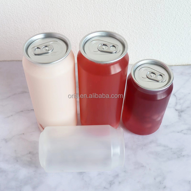 Popular Transparent PET Pull-ring Can Soft Drink Can for Soda Carbonate Beverages