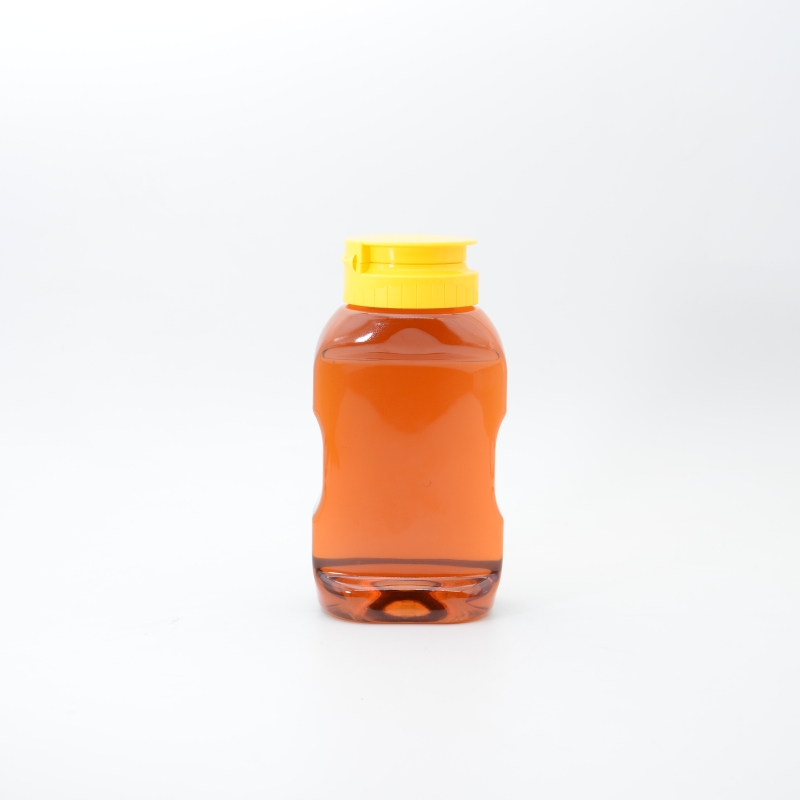 In stock BPA Free PET Sauce Bottles with Leak Proof Lid for Agave Syrups Soy Sauce