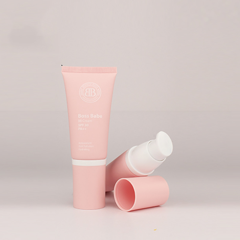 Squeeze Type Pink Blue Plastic Tubes 30g 50g 100g 120g Body Lotion Face Wash Eye Cream For Cosmetic Package With Massage Head