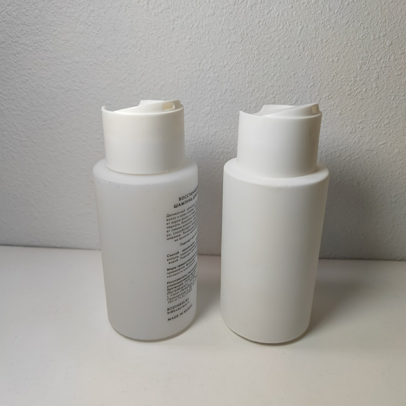 Press Lid Squeeze Bottle 100ml 150ml 200ml 300ml PE White Clear Customize Soft Touch Biodegradable Body Lotion Shampoo Bottle