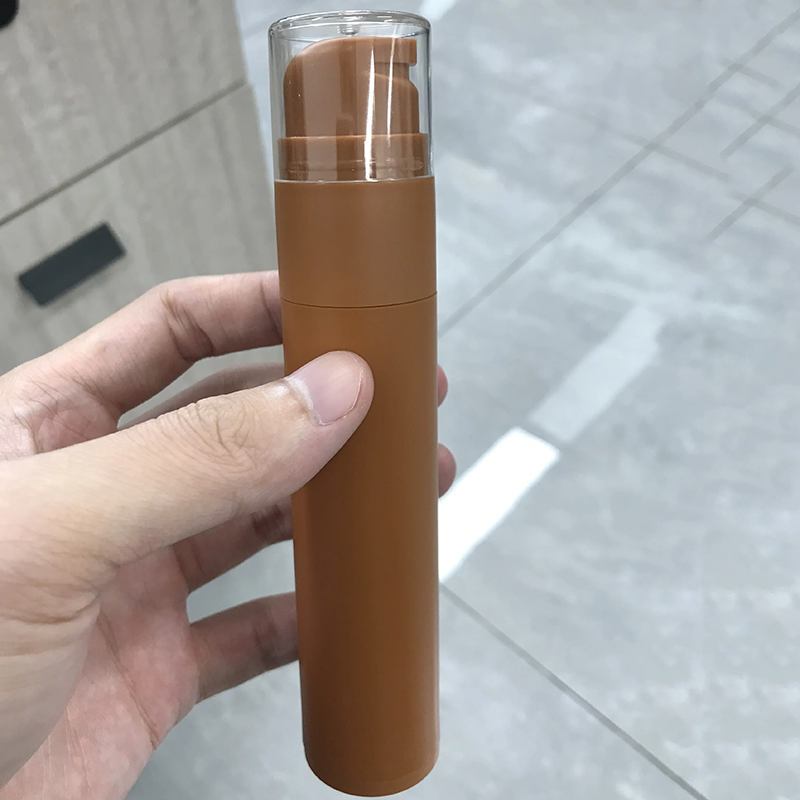 60ml/2oz Toothpaste Airless Pump Bottle Cosmetic Packaging Plastic Lotion Bottle with Body Spray Pump for Skin Care Packaging