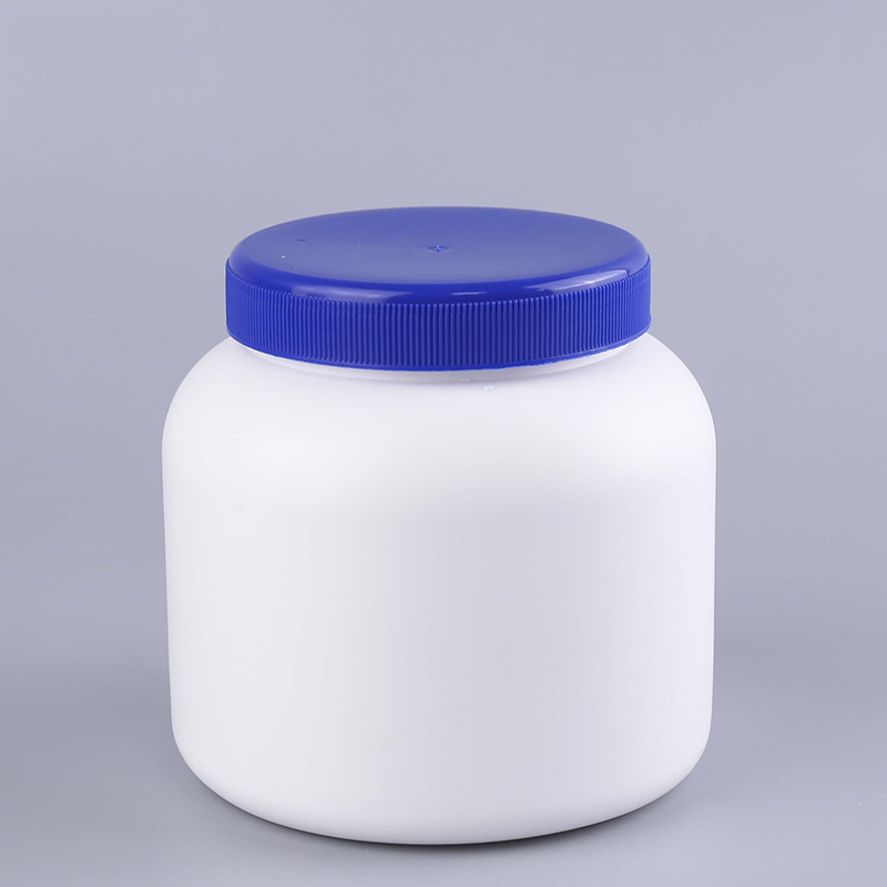 Wide Mouth Large Capacity PP PE  PET Jar Protein Powder Food Storage Can 1L 2L 5L 6.5L Round Customized Logo Container