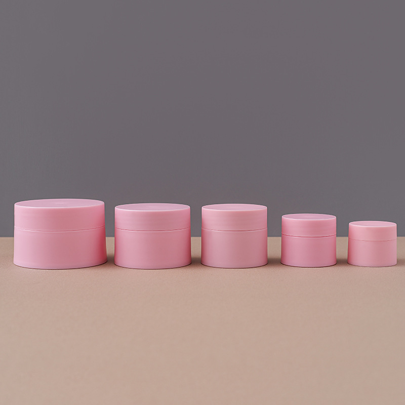 5g-150g Empty White Pink Blue Luxury Double Wall Frosted PP Plastic Cream Jars plastic eye cream