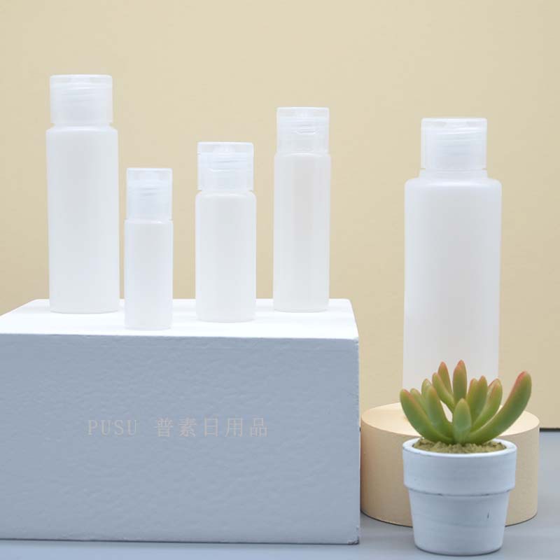 2oz 60ml Empty Clear Plastic Small Soft Squeeze Bottles with Flip Top Cap Travel Size 2 Ounce for Liquids Lotion Shampoo Bottle