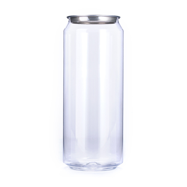 PET Round 250ml 500ml Juice Soda drinks bottle with lids caps Plastic beverage bottle pop can sealing machine