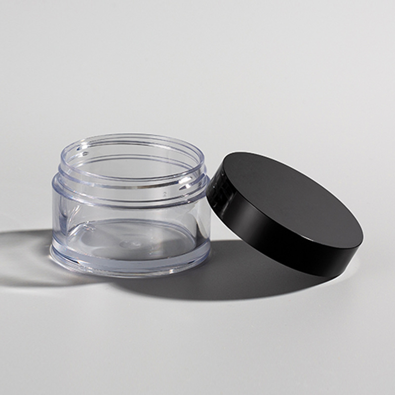 Clear Frosted PET Plastic Thick Wall Jars 15g 20g 30g 50g 100g 150g with gasket masque jar Wide Mouth Eye Cream Jar with Lids