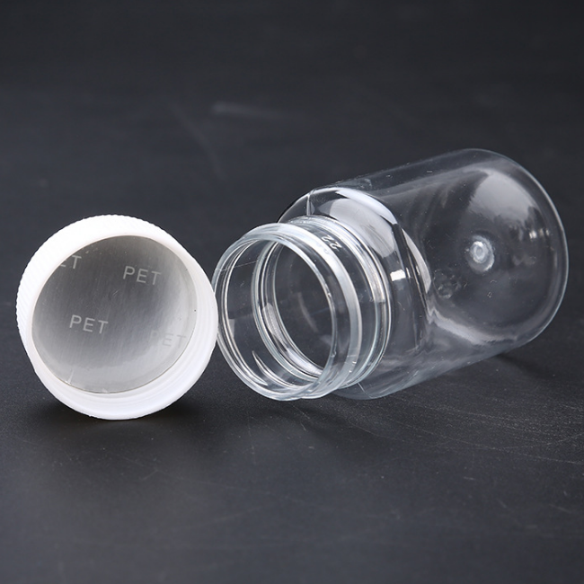 15ml 20ml 30ml transparent plastic bottle with cap packaging PET wide neck finish polyester bottle