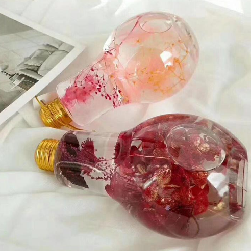 Factory Sales Popular 200 300 400ml 500ml 600ml Pet Plastic Lamp Light Bulb Bottle For Juice