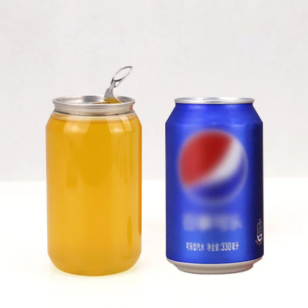 250ml 330ml 350ml 500ml pet cans for beverage 16oz Cans drinks bottles with sealing machine