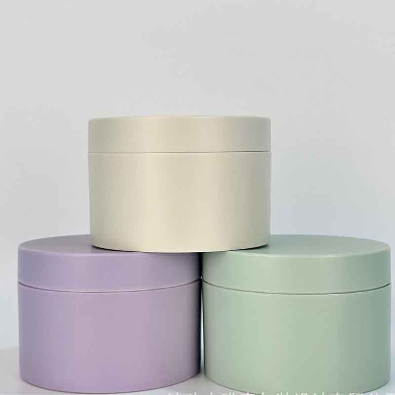 100ml 120ml 200ml Four Grids Plastic Jar Matte Purple Yellow PP Plastic Storage Jar Eye Cream Body Cream Ointment with inner lid