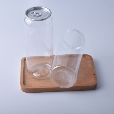 PET Disposable Drink Bottle Plastic Pop Can Transparent Sealed Bottle Packaging Can Milk Tea Food Packaging Bottle