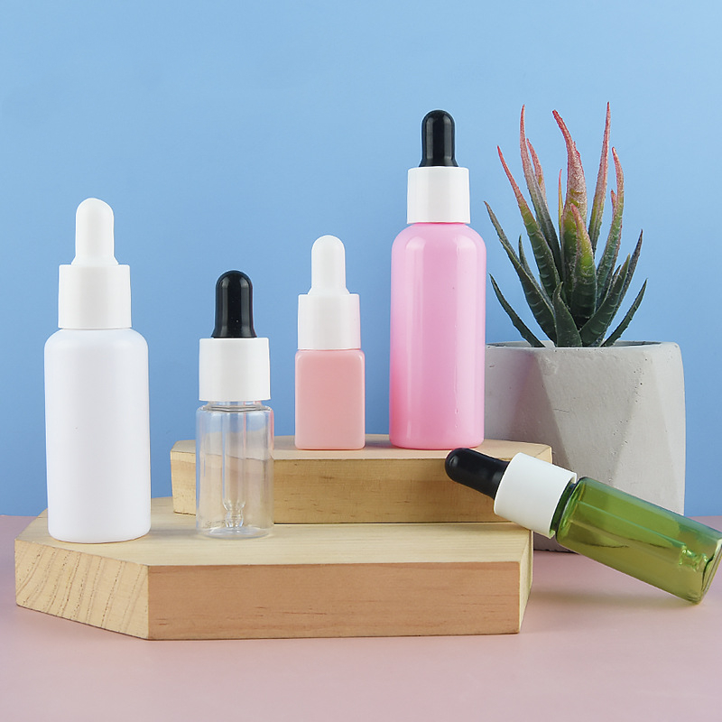 Plastic Essential Oil Serum Squeeze Dropper Bottle 30ml 60ml 100ml 120ml 1oz 2oz 4oz Amber Matte Black Purple Frosted dropper