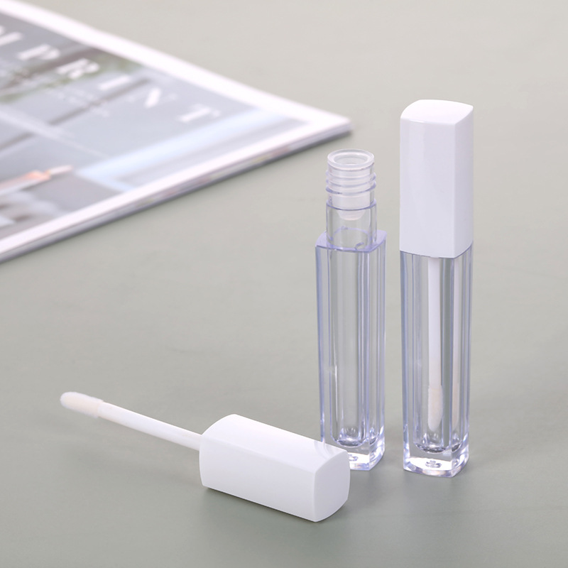 5g 10g 15g Lipgloss Clear Plastic Mascara Tube Liquid Container Plastic Tube with Brush Eye Lash Brush Bottle cosmetic packaging